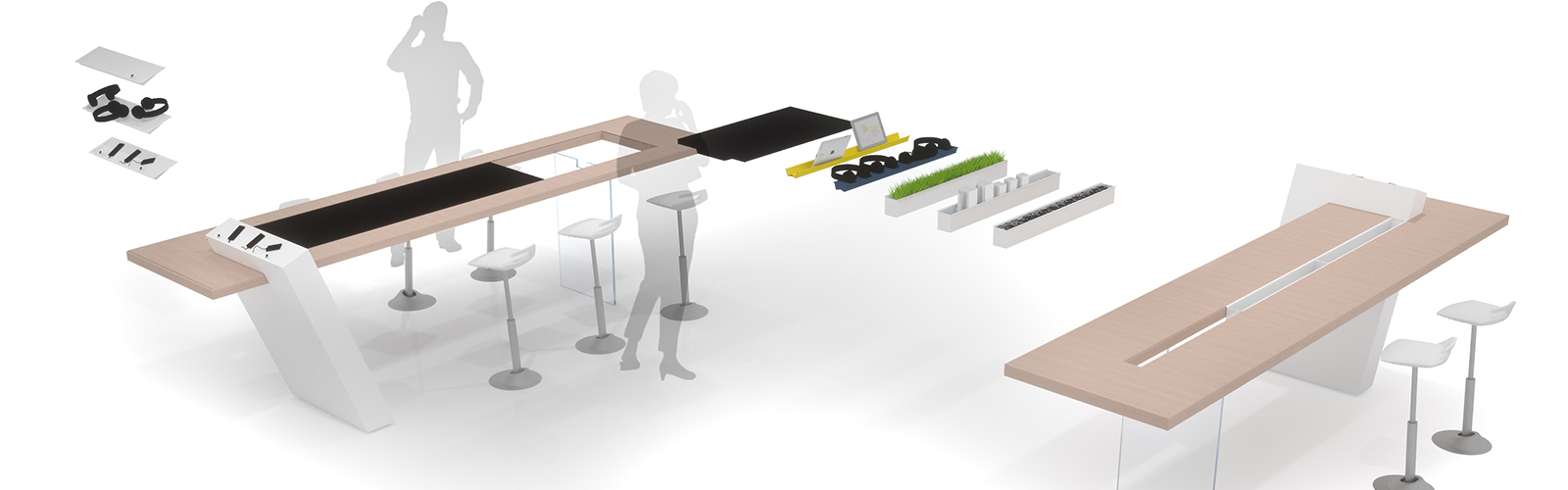 Braunwagner Produkt Industrie Mobility Design Modular table system 2017