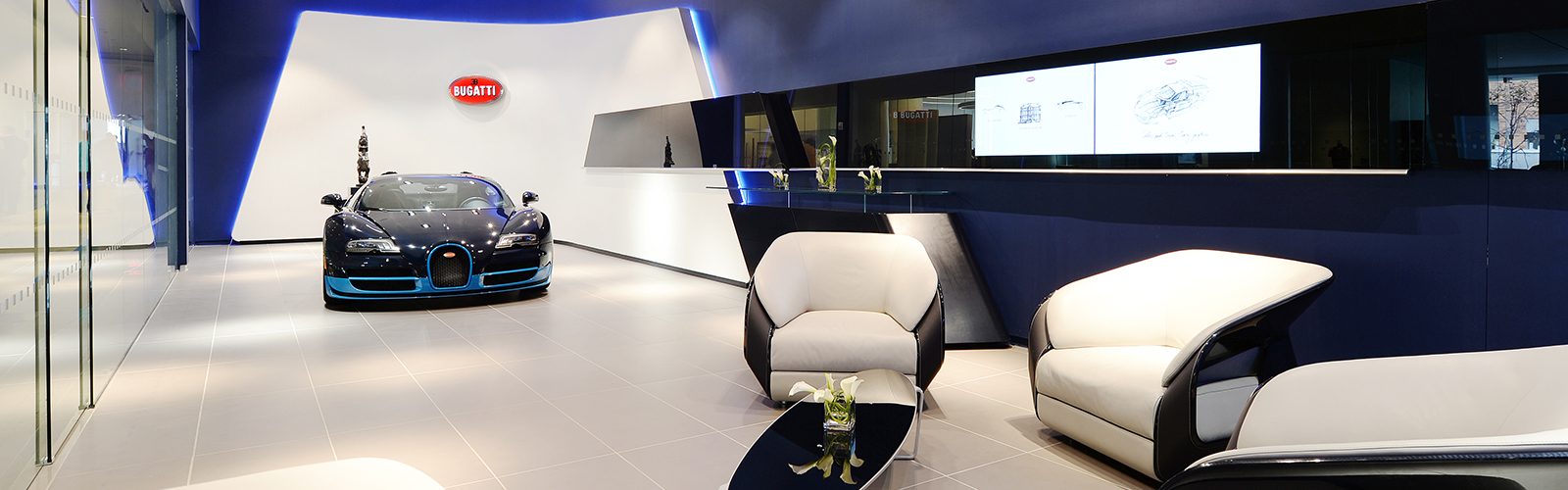 Braunwagner Spatial und Interior Design Bugatti Showrooms